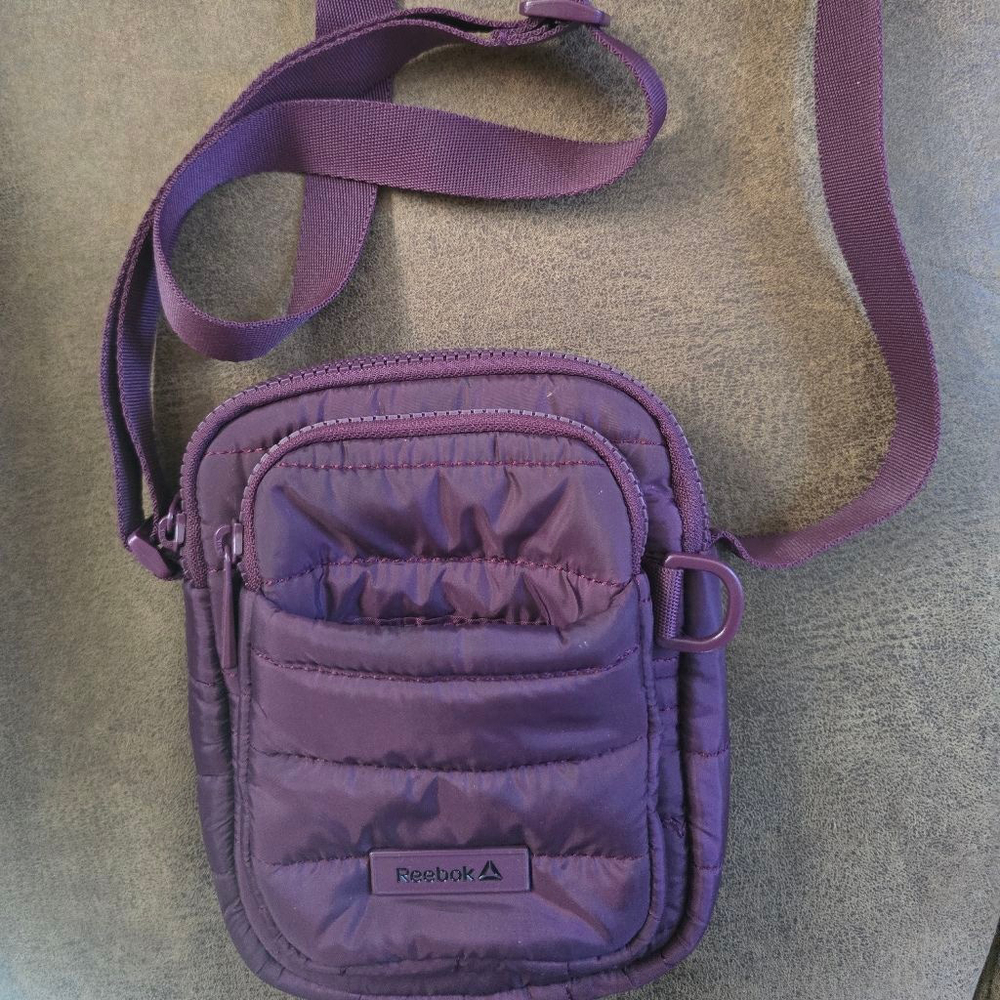 Women's Reebok Purple Quilted Crossbody Bag One Size